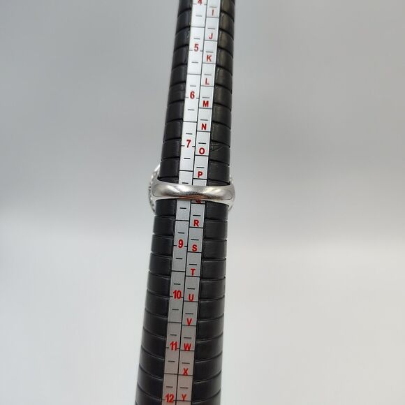 Elizabeth Adams Sterling Silver 925 Turquoise Diamond Accents Ornate Ring Sz 8 - Picture 12 of 15